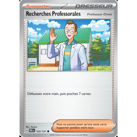 Recherches Professorales Professeur Orme 123/131