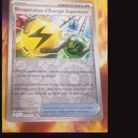 Récupération d'Énergie Supérieure 189/193