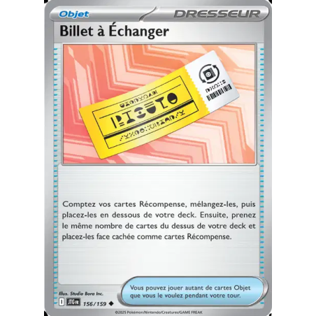 Billet à Échanger 156/159