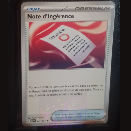 Note d'Ingérence 181/191