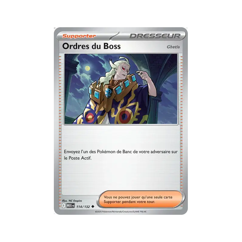 Ordres du Boss Ghetis 114/132