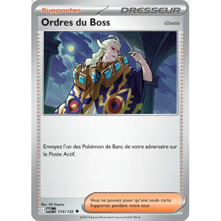 Ordres du Boss Ghetis 114/132