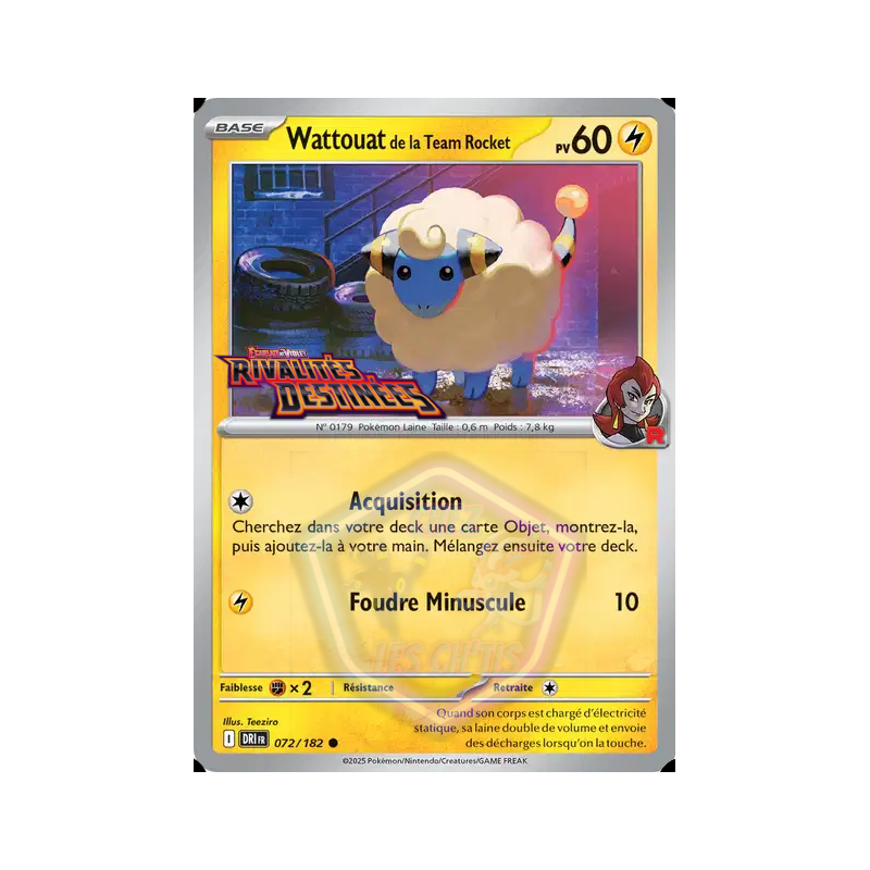 Wattouat de la Team Rocket 72/182