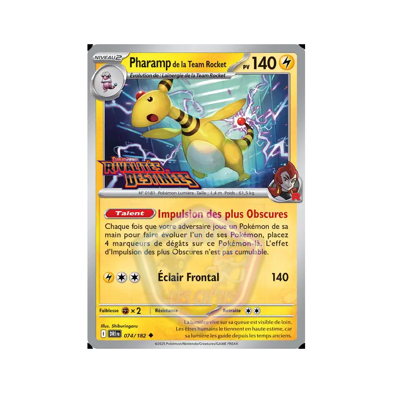 Pharamp de la Team Rocket 74/182