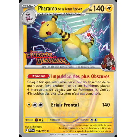 Pharamp de la Team Rocket 74/182