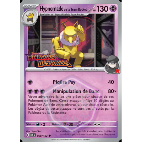 Hypnomade de la Team Rocket 80/182