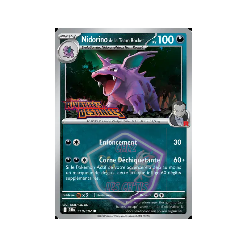 Nidorino de la Team Rocket 118/182