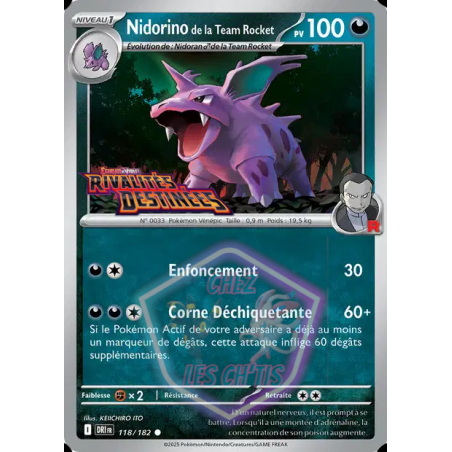Nidorino de la Team Rocket 118/182