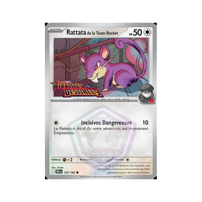 Rattata de la Team Rocket 147/182