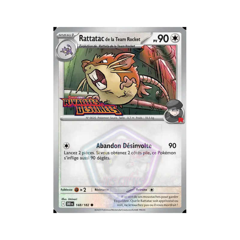 Rattatac de la Team Rocket 148/182
