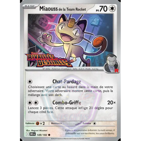 Miaouss de la Team Rocket 149/182