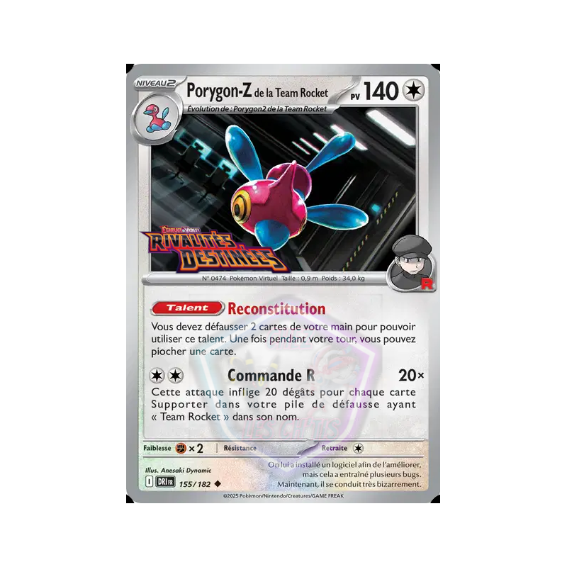 Porygon-Z de la Team Rocket 155/182