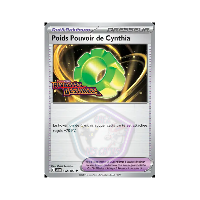 Poids Pouvoir de Cynthia 162/182
