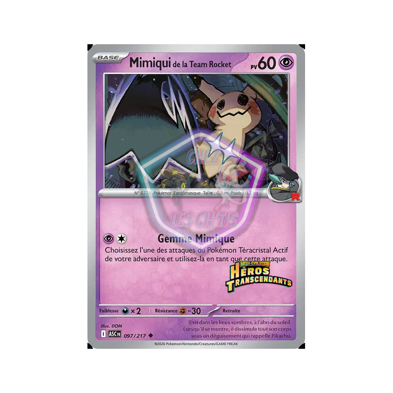Mimiqui de la Team Rocket 97/217