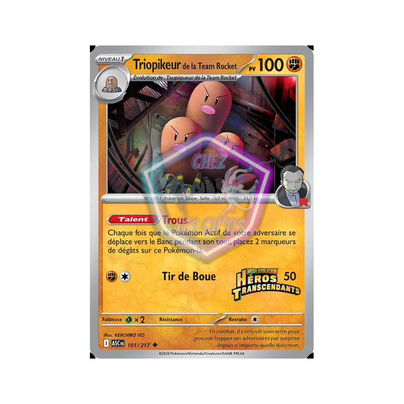 Triopikeur de la Team Rocket 101/217