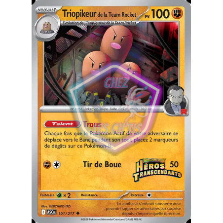 Triopikeur de la Team Rocket 101/217