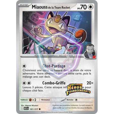 Miaouss de la Team Rocket 161/217