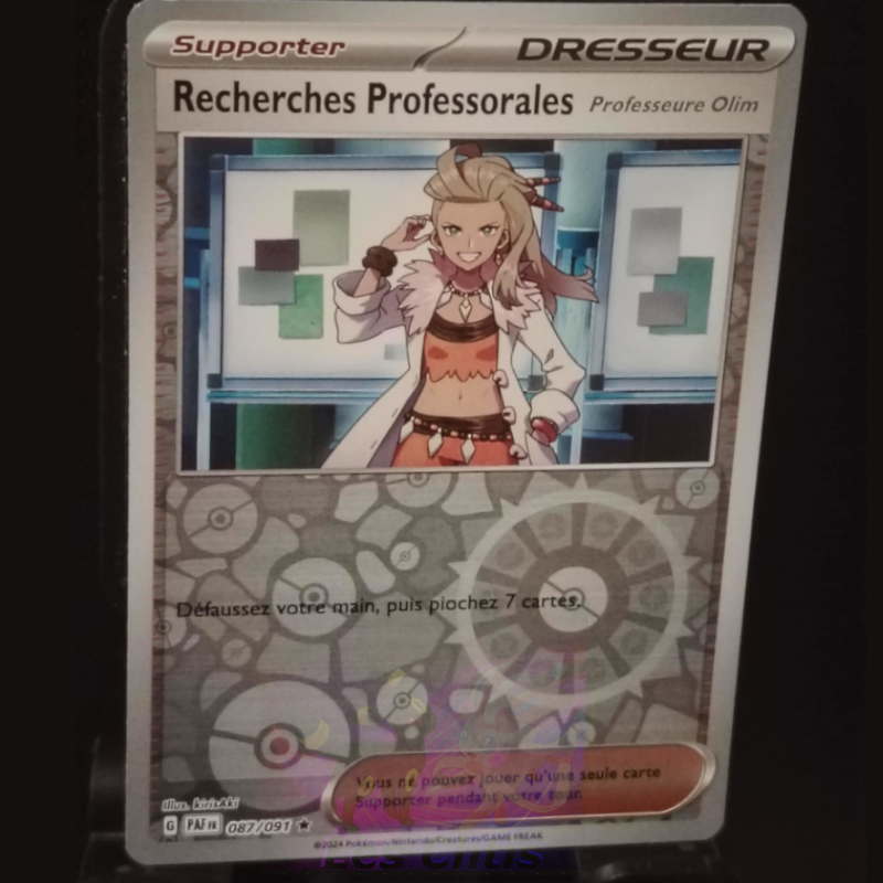 Recherches Professorales Professeur Olim 87/91