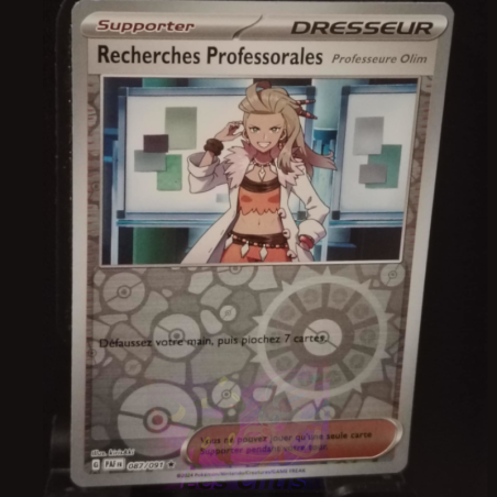 Recherches Professorales Professeur Olim 87/91